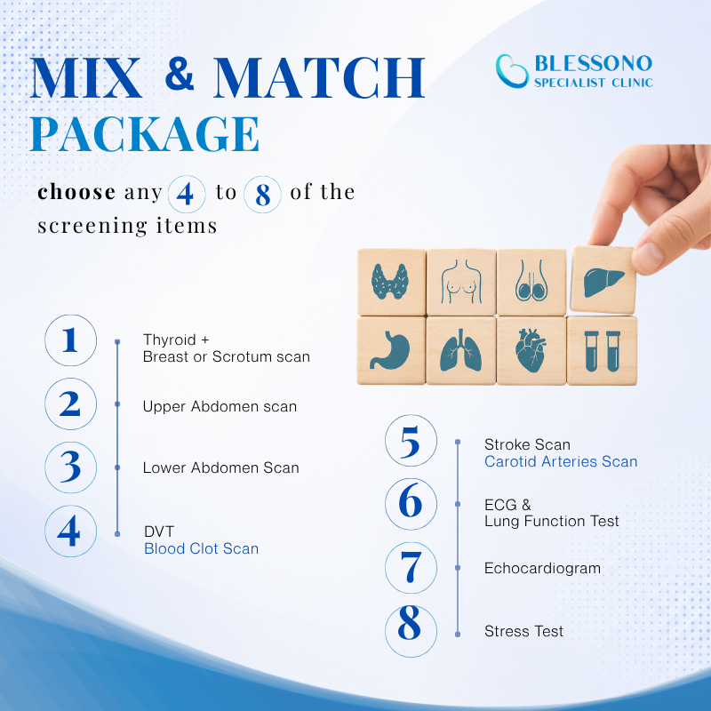 Mix & Match Screening Packages | Blessono Specialist Clinic