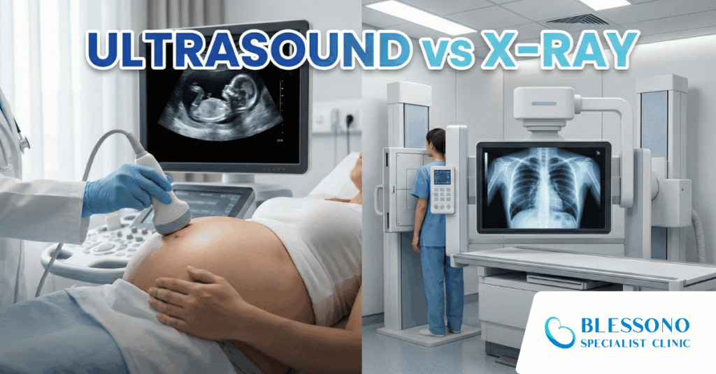 Ultrasound vs Xray Feature