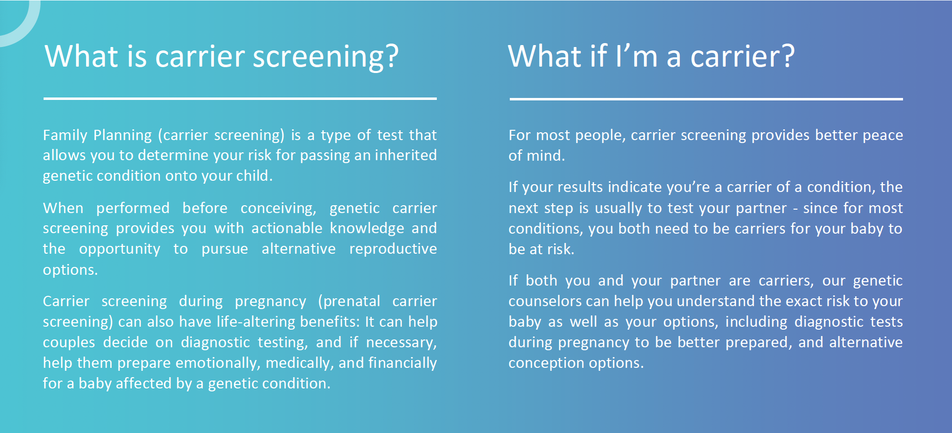 What is Carrier in Genetic Test